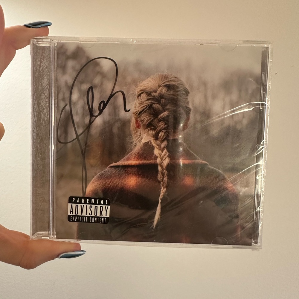 Signed Taylor Swift Evermore CD Authentic